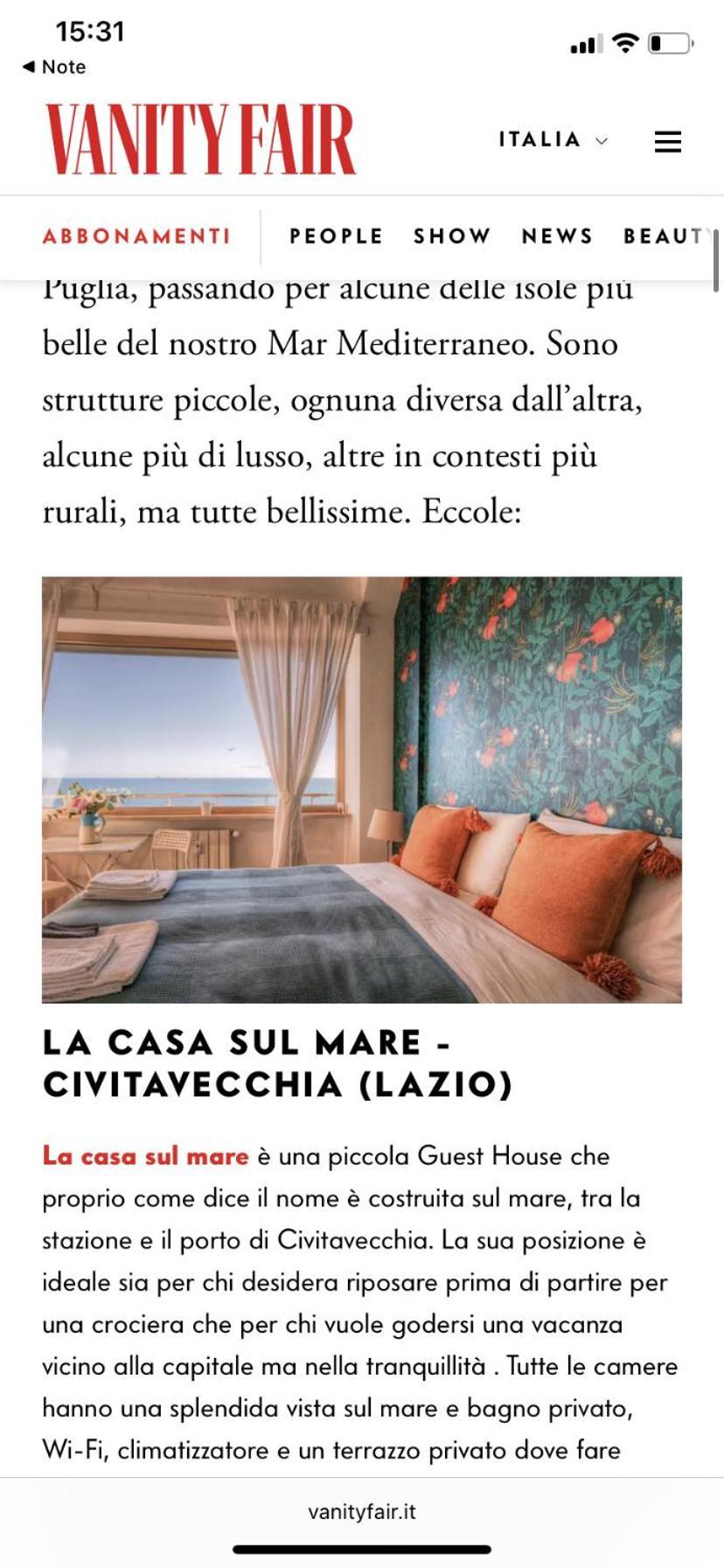 La Casa Sul Mare Bed & Breakfast Civitavecchia Dış mekan fotoğraf